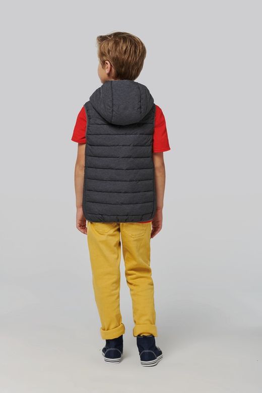 Gilet rembourré à capuche pour enfants