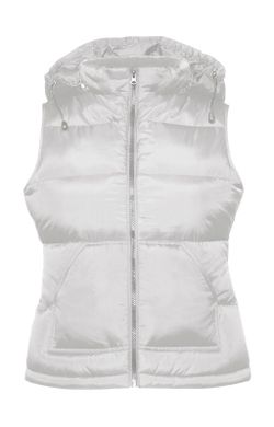 Gepolsterte Zen + / Damen Kapuzenweste mit Kapuze