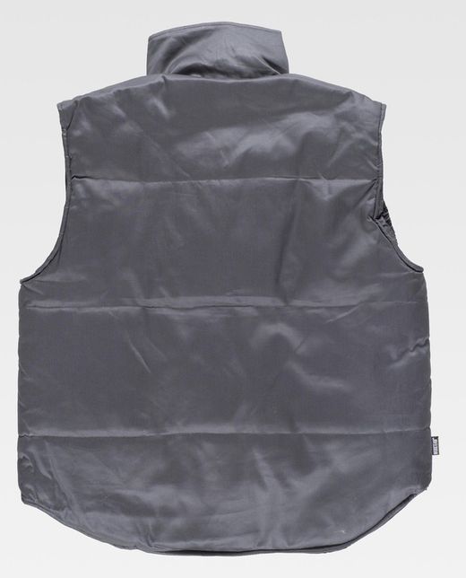 Gepolsterte Weste, Mehrfachtasche mit Windjacke 100% Cotton Grey