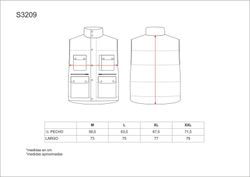 Gepolsterte Weste, Mehrfachtasche mit Windjacke 100% Cotton Grey