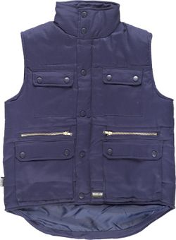 Chaleco acolchado con cortavientos 100% Algodón Marino