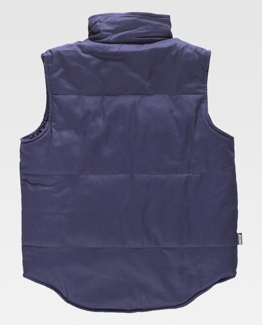 Chaleco acolchado con cortavientos 100% Algodón Marino