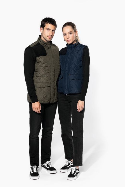 Gilet matelassé losange homme