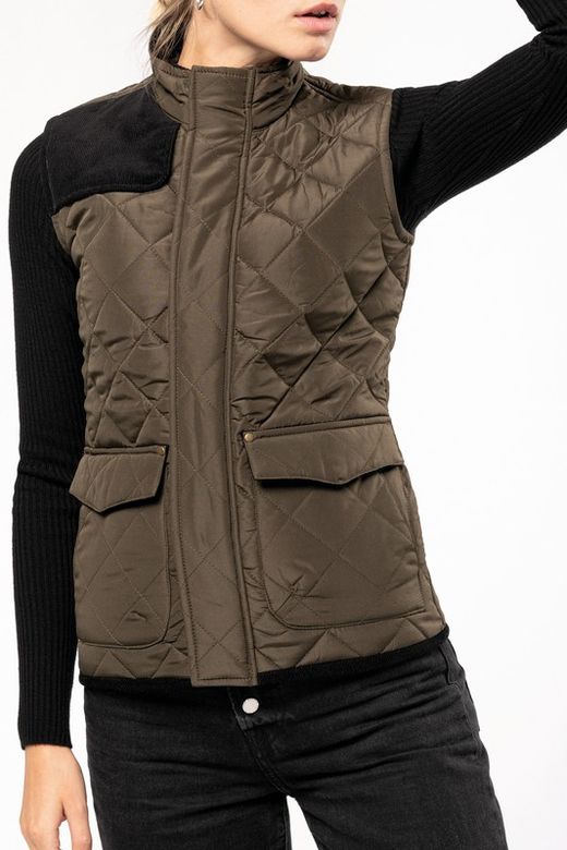 Rhombus Steppweste für Frauen