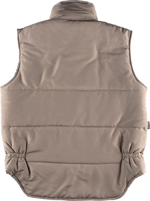 Chaleco acolchado con cortavientos en mangas Beige