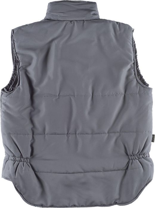 Gepolsterte Weste und Mehrfachtasche mit Windjacke an den Ärmeln Grau