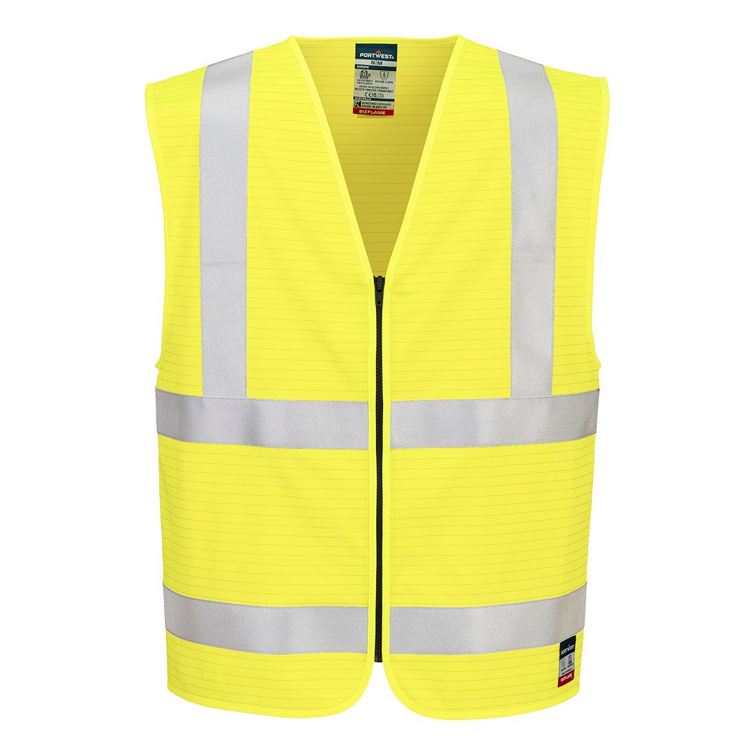 Chaleco Bizflame Hi-Vis FR Zip VestAmarillo