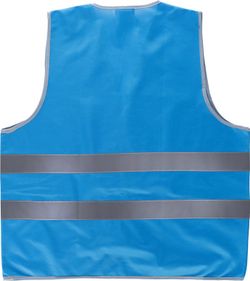 Weste mit anpassbarem Klettverschluss und reflektierenden Bändern Blau