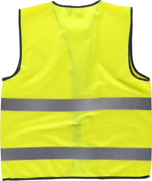 Weste mit Reißverschluss und gut sichtbaren Bändern EN471 Yellow AV