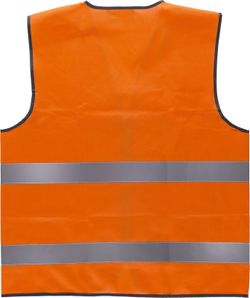 Weste mit Reißverschluss und gut sichtbaren Bändern EN471 Orange AV