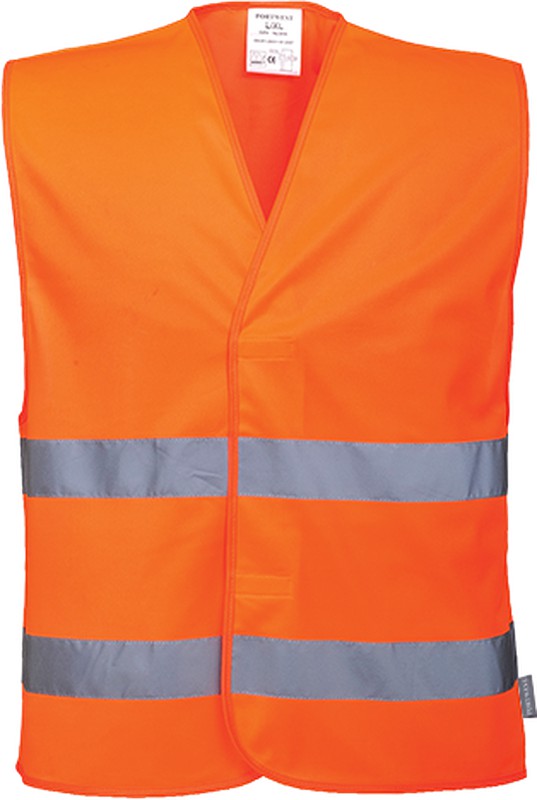 Chaleco con cierre de cremallera Naranja — Maxport Vestuario Laboral