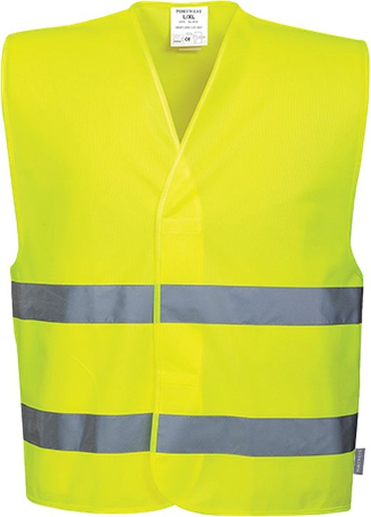 Zwei Reflex-Streifen Warnschutzweste