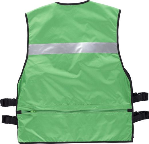 Chaleco de alta visibilidad con ajustes lateral Verde