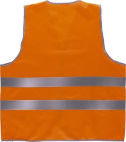 Warnweste mit adaptivem Klettverschluss, reflektierende Bänder EN471 Orange AV