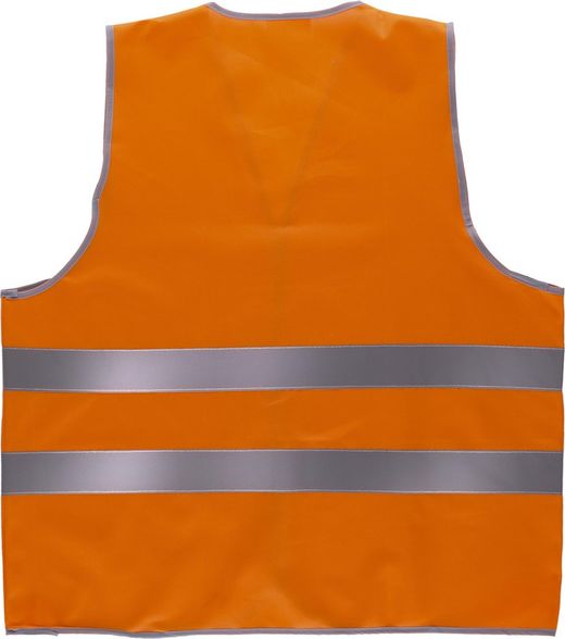 Warnweste mit adaptivem Klettverschluss, reflektierende Bänder EN471 Orange AV