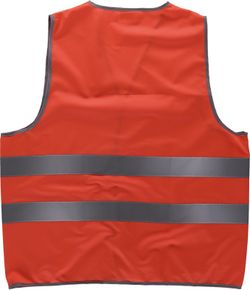 Warnweste mit adaptivem Klettverschluss, reflektierende Bänder Red AV