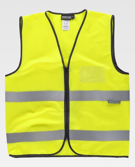 Gilet haute visibilité avec bandes réfléchissantes Jaune A.V.