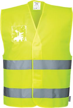 Warnschutzweste-Dual mit Ausweistasche