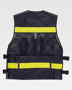 Chaleco de color Marino+Amarillo fluor