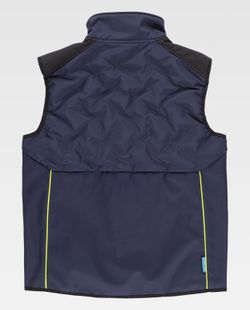 Chaleco de color Marino+Negro+Amarillo Fluor