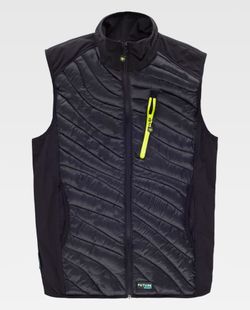 Chaleco de color Negro+Amarillo fluor | FUTURE
