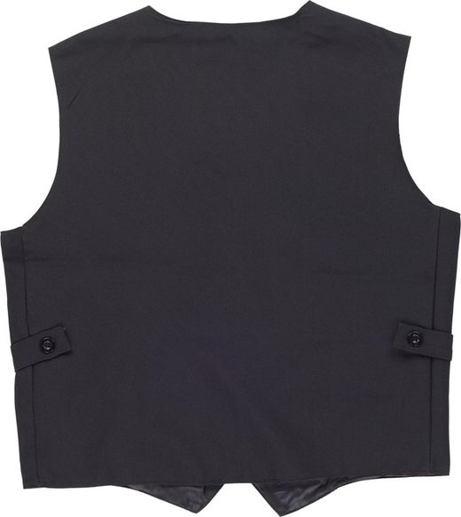 Slim Fit Weste für Damen mit zwei Taschen und Knopfverschluss Schwarz