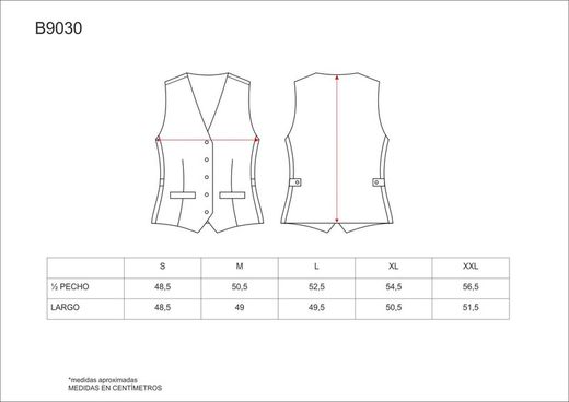 Slim Fit Weste für Damen mit zwei Taschen und Knopfverschluss Schwarz