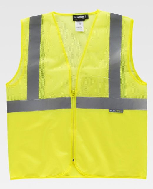 Chaleco de rejilla de alta visibilidad Amarillo
