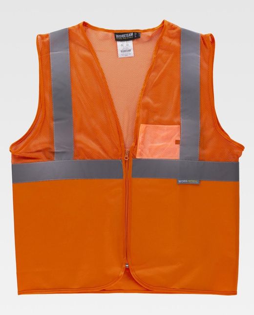 Warnweste mit reflektierenden Bändern Orange AV