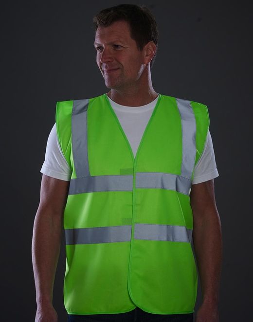 Fluo 2-Streifen-Sicherheitsweste