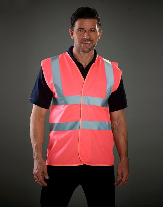 Fluo 2-Streifen-Sicherheitsweste