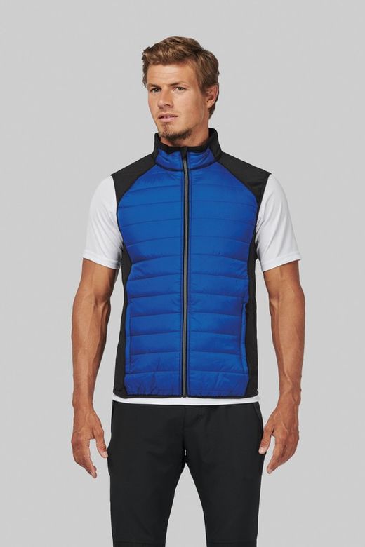 Gilet sportivo bimateriale
