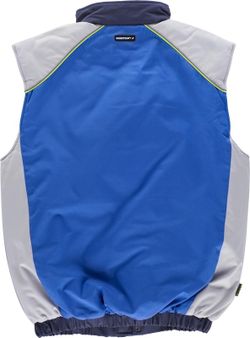 Gepolsterte Weste der Linie 5 mit 3-Farben-Kombi-Reißverschluss und reflektierenden Paspeln Blue Light Navy Grey