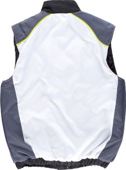 Chaleco linea 5 acolchado con cierre cremallera combi 3 colores Blanco Negro Gris Oscuro
