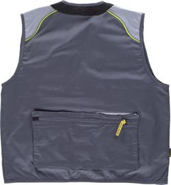 Chaleco linea 5 tipo safari Gris Oscuro / Gris Claro / Negro