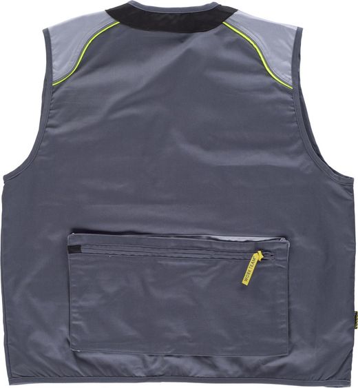 Chaleco linea 5 tipo safari Gris Oscuro / Gris Claro / Negro