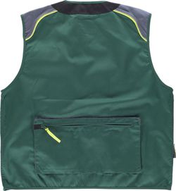 Chaleco linea 5 tipo safari Verde Gris Oscuro / Negro