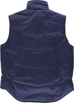 Gepolsterte Multi-Pocket-Weste der Linie 6 mit kombinierten Details Navy Fluorescent Green