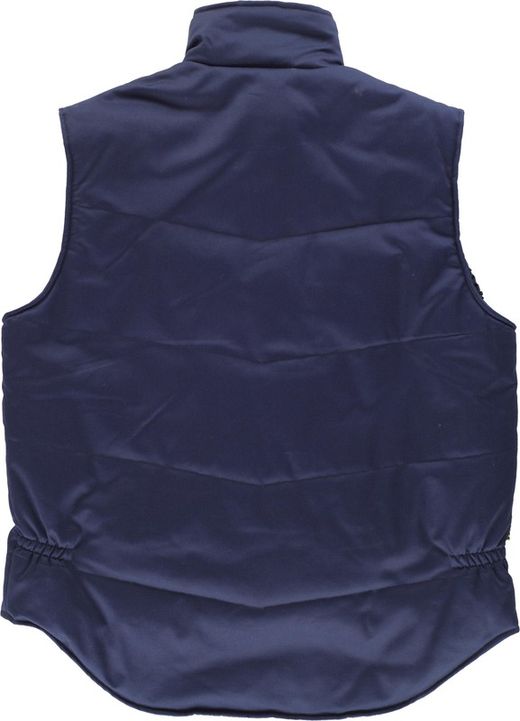 Gepolsterte Multi-Pocket-Weste der Linie 6 mit kombinierten Details Navy Fluorescent Green