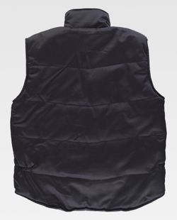 Gepolsterte Multi-Pocket-Weste der Linie 6 mit kombinierten Details Black Orange AV