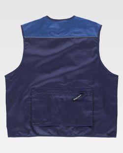 Line 8 Weste kombiniert Safari-Typ, reflektierende Live-Navy Stewardess mit mehreren Taschen