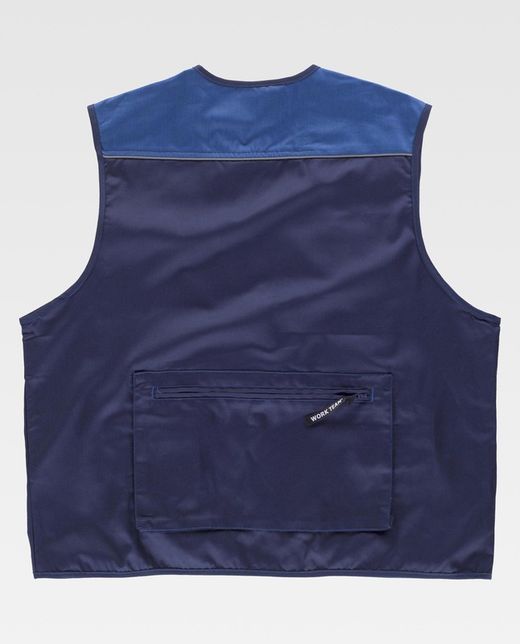 Line 8 Weste kombiniert Safari-Typ, reflektierende Live-Navy Stewardess mit mehreren Taschen