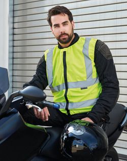Chaleco motorista de alta visibilidad Schleiz