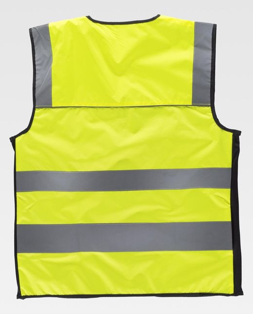 Chaleco multibolsillos alta visibilidad Amarillo / Negro