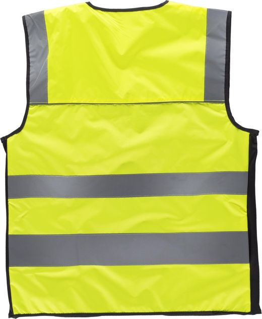 Chaleco multibolsillos alta visibilidad Amarillo / Negro