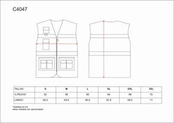 Multi-Pocket-Weste kombiniert mit AV-Rot, zwei reflektierende Bänder EN ISO 20471: 2013 Navy Red AV
