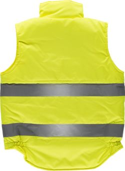 Warnschutz-Weste mit mehreren Taschen und reflektierenden Bändern AV Yellow