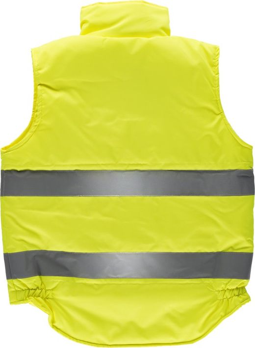 Warnschutz-Weste mit mehreren Taschen und reflektierenden Bändern AV Yellow