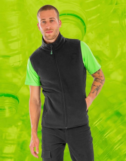 Recycled thermal fleece vest