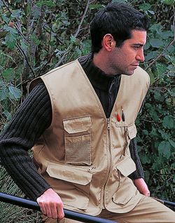 Safari-Weste mit mehreren Taschen